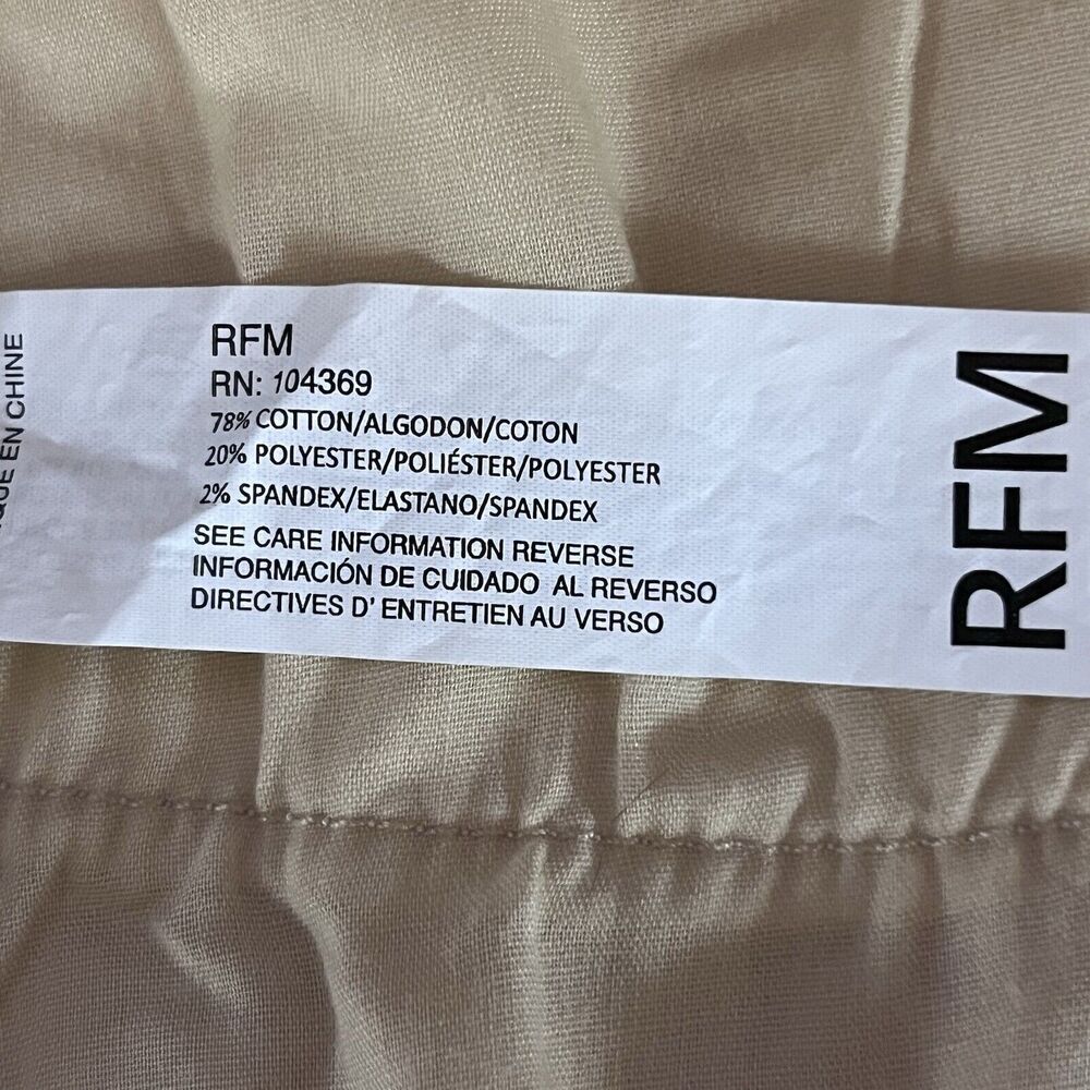 NWT RFM MIA Raw Hem‎ Bootcut Cropped Jeans Tummy Control Off White Size 16 NEW - Picture 10 of 16